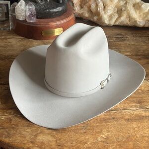 Stetson 30x Beaver Silverbelly El Patron Grey Cowboy Felt Hat 7 1/8 57 Kemosabe